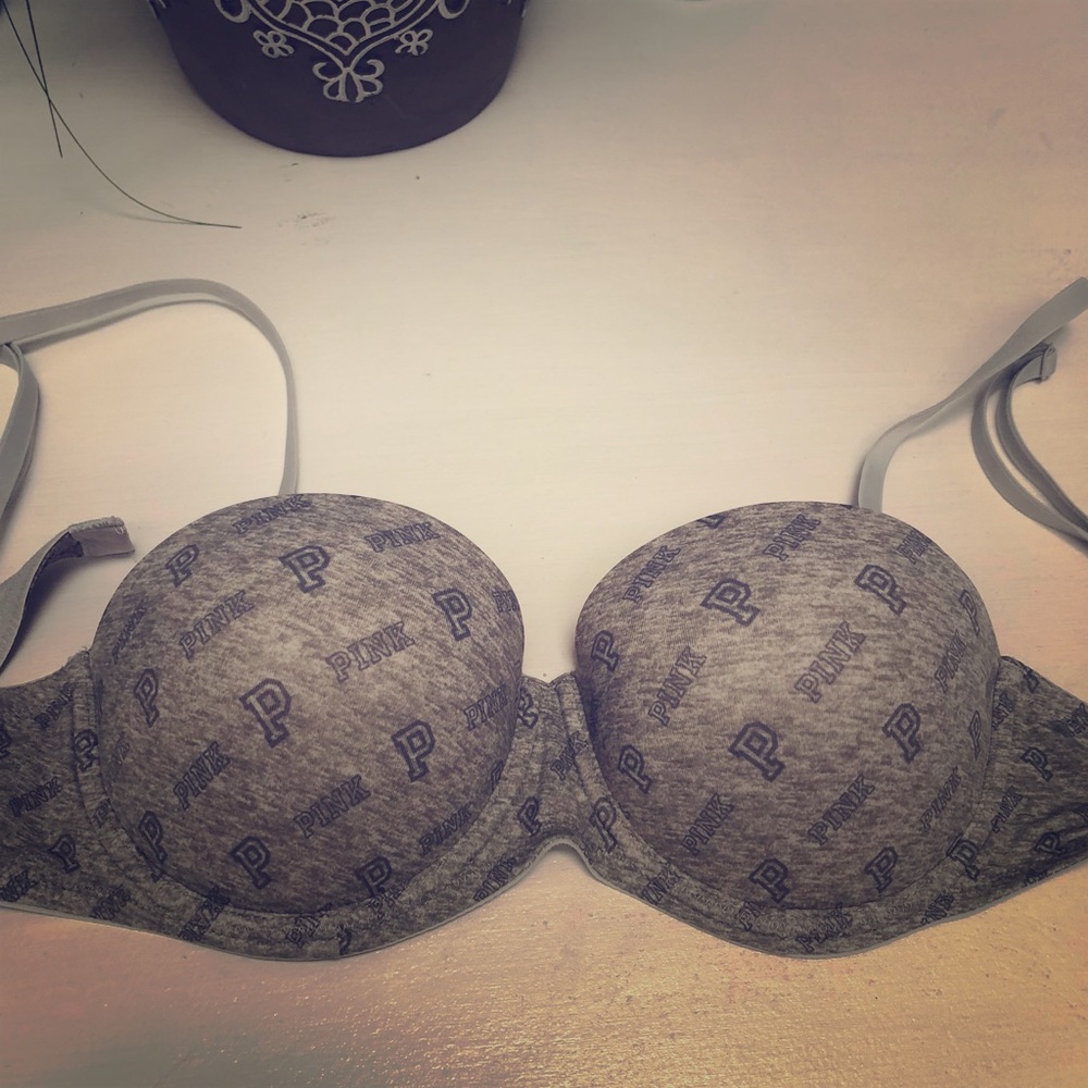 Pink bra